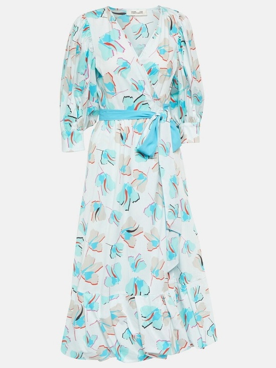 Diane Von Furstenberg Dresses & Skirts - DVF Roxanna Floral Wrap Midi Dress Size 6 Pockets